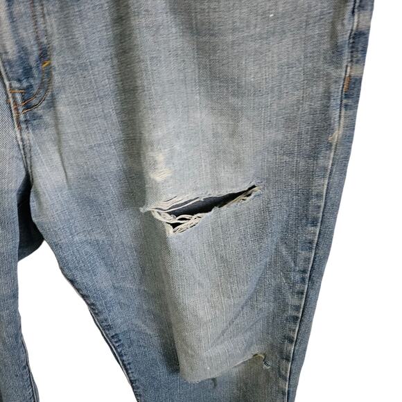 Old Navy Men's Size 38x32 Regular Straight Leg Distressed Work Jean Cotton Blend - Picture 4 of 11